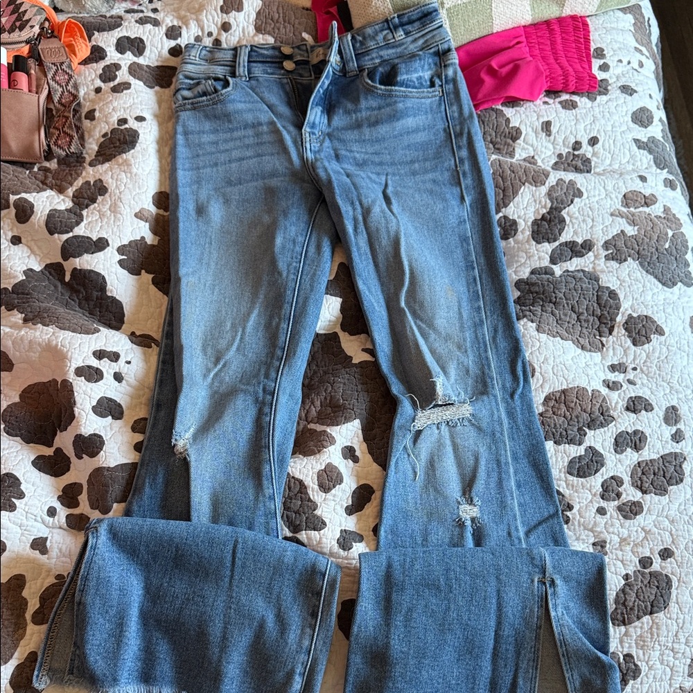 Classic Blue Distressed youth Jeans